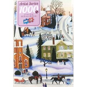 Winter In Gatena Christmas 1000 Piece Jigsaw Puzzle 19" X 27" Inches